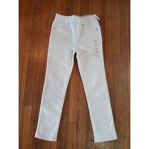 NWT Maurices Evsie Tween Girls High Rise Jegging Jeans White Size 11/12 Short